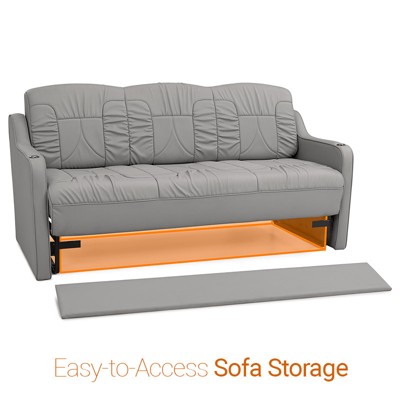 RV Sofa Bed Storage