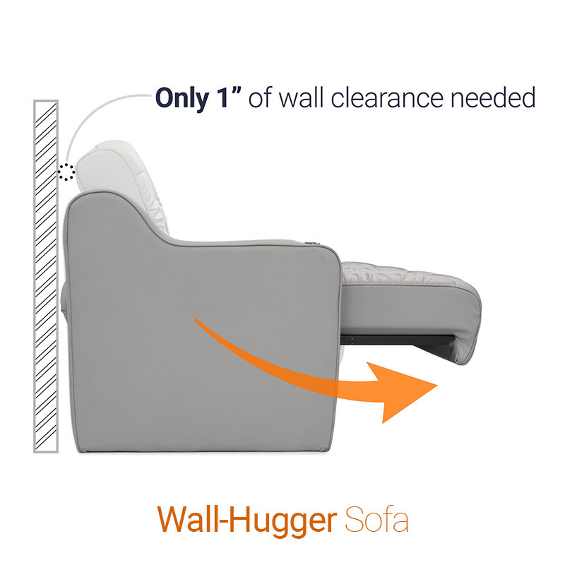 RV Sofa Wall Hugger