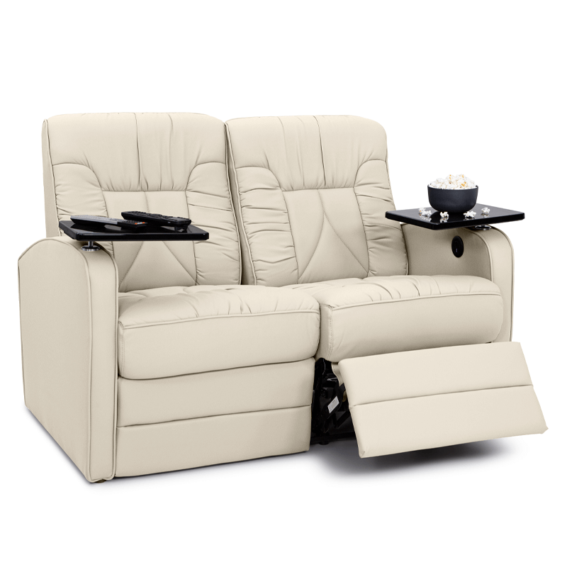 Qualitex De Leon RV Loveseat Recliner, Ultimate Leather, Manual Recline