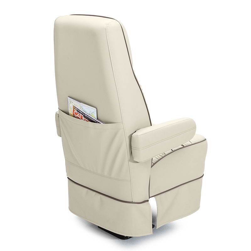 Qualitex De Leon RV Captain Chair, Ultimate Leather, Bisque & Lt. Antelope