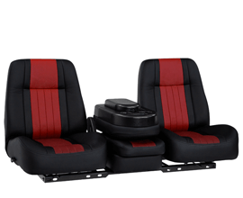 Qualitex American Classic Low Back 40-20-40 SUV Bench Seat, Two-Tone, Leather