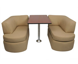 Qualitex Bordeaux RV Dinette Set, 40", 42", 44", 48" Wide