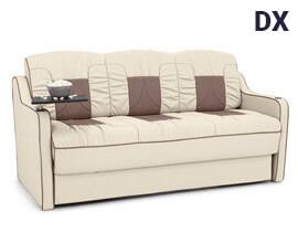 Qualitex De Leon DX RV Sofa Bed, Two-Tone, 72" or 78" Wide, Ultimate Leather