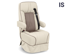 Qualitex De Leon IS RV Captains Chairs, Integrated Seatbelt, Two-Tone, Ultimate Leather