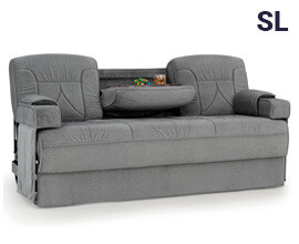 Qualitex De Leon Console SL RV Sofa Bed, 68" or 74" Wide, Fabric