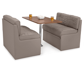 Qualitex De Leon RV Dinette, Bed with Storage, 40", 44" or 48" Wide, Ultimate Leather
