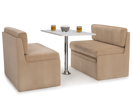 Qualitex De Leon RV Dinette, Bed with Storage, 40", 44", or 48" Wide, Fabric