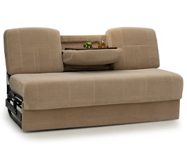 Qualitex Ethos Console RV Sofa Bed, 66" or 72" Wide, Fabric