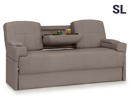 Qualitex Ethos Console SL RV Sofa Bed, 70" or 76" Wide, Ultimate Leather