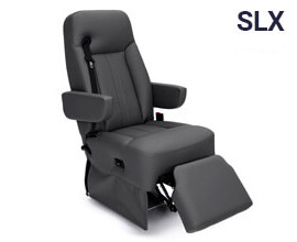 Qualitex Ethos SLX RV Captain Chairs, Integrated Seatbelt, Power Legrest, Ultimate Leather