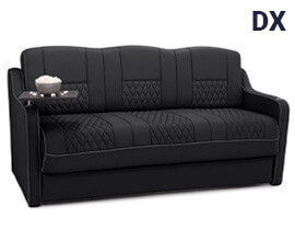 Qualitex Gravitas DX RV Sofa Bed, Two-Tone, 72" or 78" Wide, Ultimate Leather