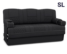 Qualitex Gravitas SL RV Sofa Bed, Two-Tone, 68" or 74" Wide, Ultimate Leather