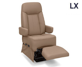 Qualitex Modesto LX RV Captain Chairs, Power Legrest