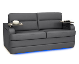 Qualitex Prescott PS Pull-Out RV Sleeper Sofa, 72" Wide, Ultimate Leather