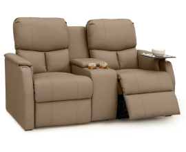 Qualitex Sedona RV Loveseat w/ Storage Console, Ultimate Material, Manual Recline