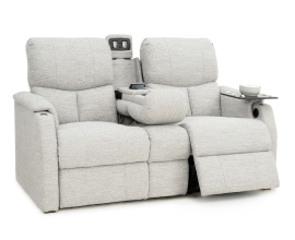 Qualitex Sedona RV Double Recliner Sofa, Performance Fabric, Power Recline