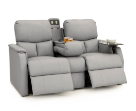 Qualitex Sedona RV Double Recliner Sofa, Ultimate Material, Power Recline