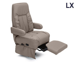 Qualitex De Leon LX Ford Transit Captain Chairs, Power Legrest, Ultimate Leather