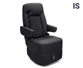 Qualitex Gravitas IS RV Captains Chairs, Integrated Seatbelt, Two Tone Ultimate Leather