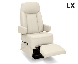 Qualitex Ethos LX RV Captain Chairs, Power Legrest, Ultimate Leather