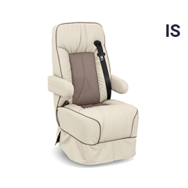 Qualitex De Leon IS RV Captains Chairs, Integrated Seatbelt, Two-Tone, Ultimate Leather