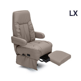 Qualitex De Leon LX RV Captain Chairs, Power Legrest, Ultimate Leather