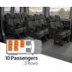 Qualitex Sprinter 18" VIP Passenger Van Seat Replacement Row Kit (2007-2018, & 2019+), 10 Passengers, 3 Rows, Short Wheel Base, Ultimate Leather