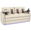 Qualitex De Leon PS Pull-Out Sleeper Sofa, 68" Wide, Two-Tone, Ultimate Leather