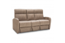Qualitex Concord RV Double Recliner Sofa, Ultimate Leather, Powered Headrest, Power Recline, Desert Taupe