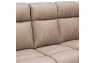 Qualitex Concord RV Double Recliner Sofa, Ultimate Leather, Powered Headrest, Power Recline, Desert Taupe