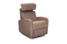 Qualitex Concord RV Swivel Recliner, Ultimate Leather, Powered Headrest, Power Recline, Desert Taupe