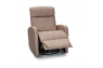 Qualitex Concord RV Swivel Recliner, Ultimate Leather, Powered Headrest, Power Recline, Desert Taupe