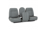 Qualitex Express Low Back 40-20-40 Truck Bench Seat, Fold-Forward & Recline Backs, Flip-Up Center Console w/ Storage, Fabric, Vinyl, or Leather, 20+ Colors