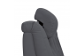 Qualitex Monument RV Double Recliner Sofa, Ultimate Leather, Power Recline, Graphite