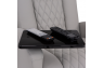 Qualitex Monument RV Swivel Recliner, Ultimate Leather, Powered Headrest, Power Recline, Cloud Gray