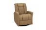 Qualitex Monument RV Swivel Recliner, Ultimate Leather, Powered Headrest, Power Recline, Fawn