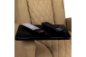 Qualitex Monument RV Swivel Recliner, Ultimate Leather, Powered Headrest, Power Recline, Fawn