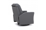 Qualitex Monument RV Swivel Recliner, Ultimate Leather, Powered Headrest, Power Recline, Graphite