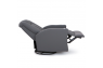 Qualitex Monument RV Swivel Recliner, Ultimate Leather, Powered Headrest, Power Recline, Graphite