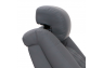 Qualitex Monument RV Swivel Recliner, Ultimate Leather, Powered Headrest, Power Recline, Graphite