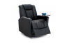 Qualitex Monument RV Swivel Recliner, Ultimate Leather, Powered Headrest, Power Recline, Midnight Black