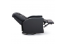 Qualitex Monument RV Swivel Recliner, Ultimate Leather, Powered Headrest, Power Recline, Midnight Black