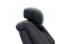 Qualitex Monument RV Swivel Recliner, Ultimate Leather, Powered Headrest, Power Recline, Midnight Black