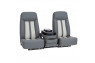 Qualitex Nautilus 40-20-40 Truck Bench Seat, Fold-Forward & Recline Backs, Flip-Up Center Console w/ Storage, Fabric, Vinyl, or Leather, 20+ Colors