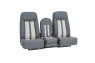 Qualitex Nautilus 40-20-40 Truck Bench Seat, Fold-Forward & Recline Backs, Flip-Up Center Console w/ Storage, Fabric, Vinyl, or Leather, 20+ Colors