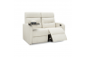 Qualitex Tribute RV Loveseat Recliner, Ultimate Leather, Manual Recline, Macadamia