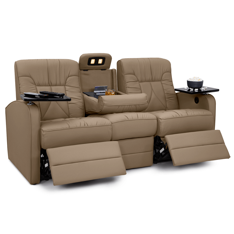 Qualitex De Leon RV Double Recliner Sofa, Manual | Shop4Seats