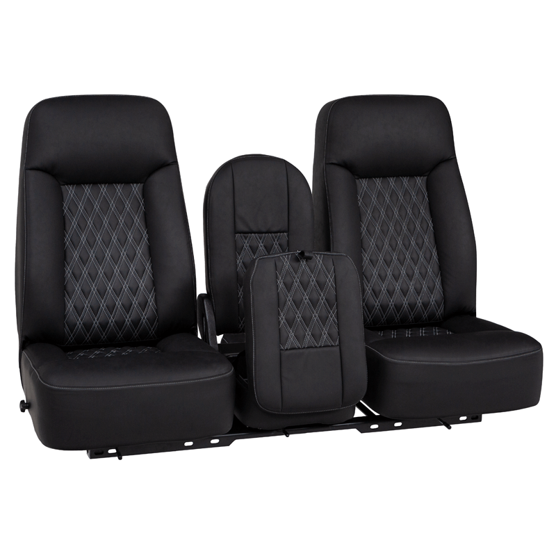 Qualitex Essence 40-20-40 Truck Bench Seat, Leather | Shop4Seats