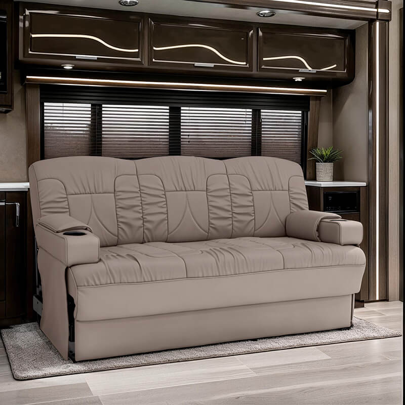 Qualitex De Leon SL RV Sofa Bed, Ultimate Leather | Shop4Seats