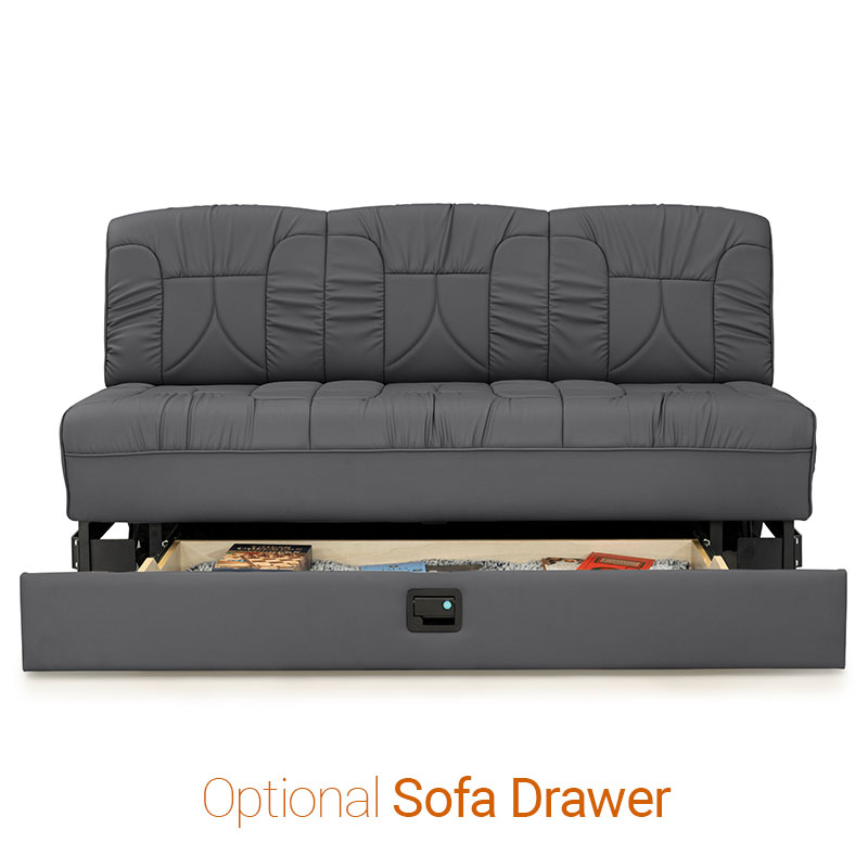 Qualitex De Leon RV Sofa Bed, Ultimate Leather | Shop4Seats
